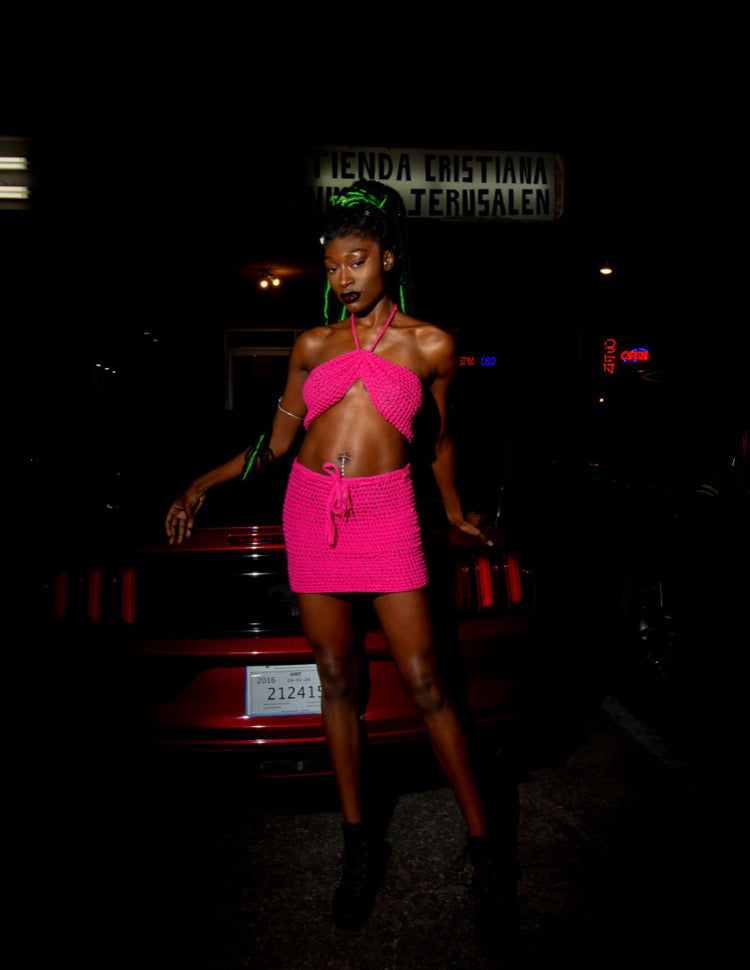 BowTie Top + Skirt Set