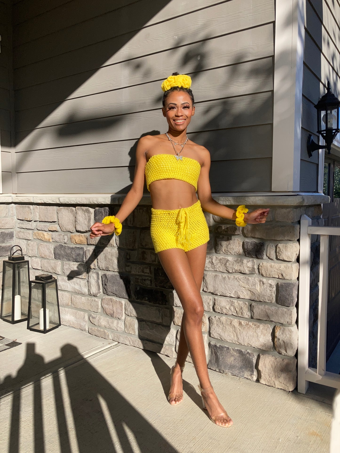 Bandeau Top+ Shorts Set