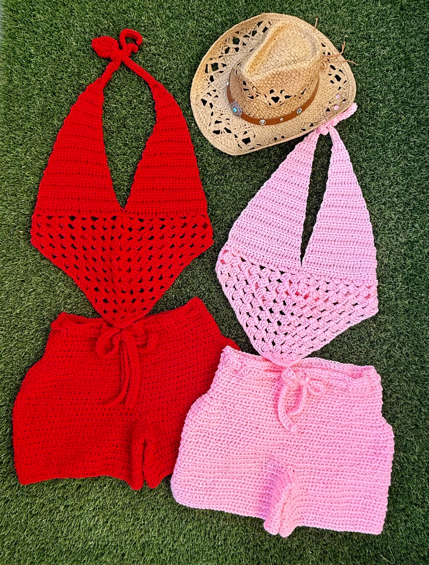 Western Bandana Top + Shorts Set