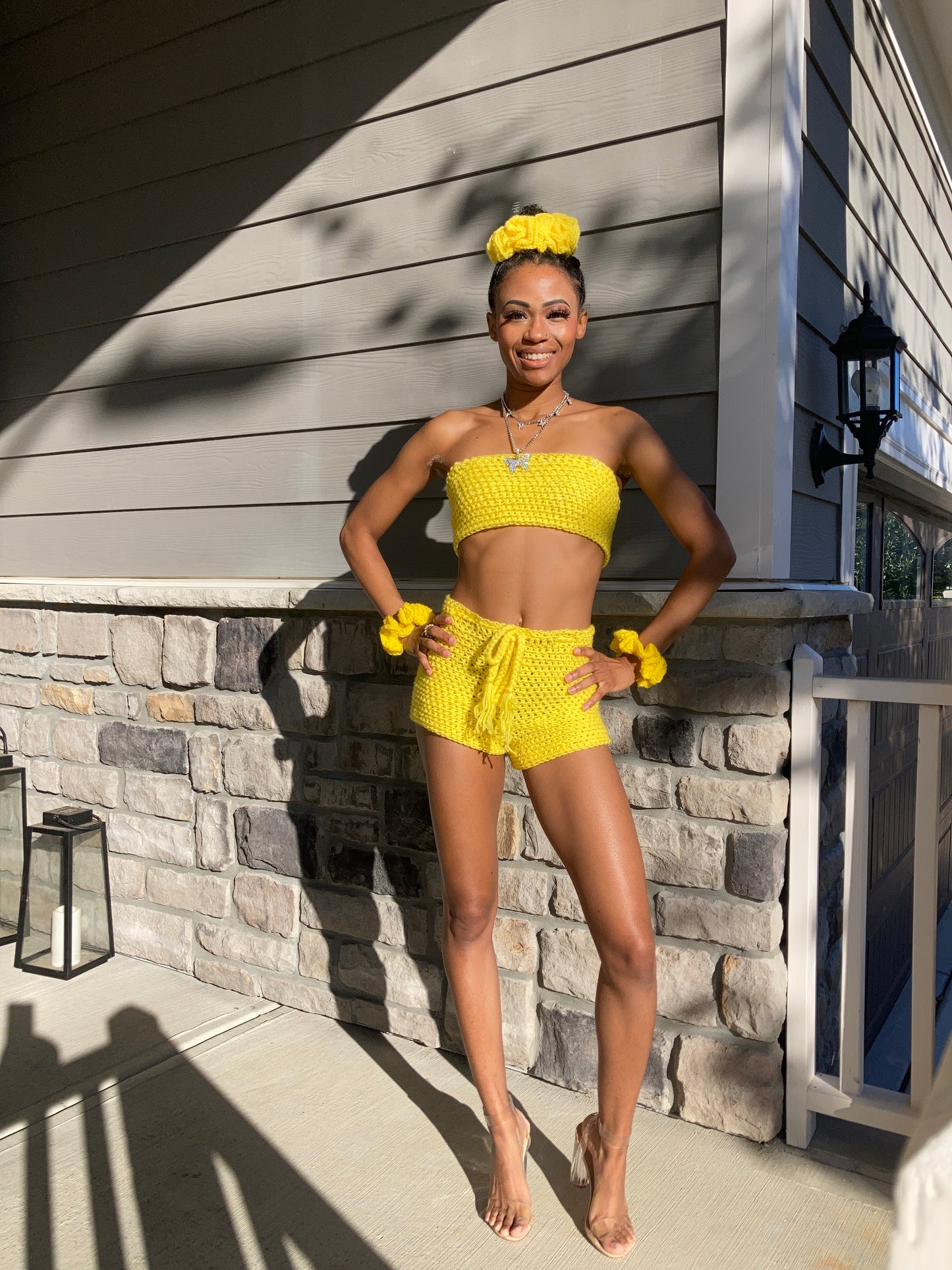 Bandeau Top+ Shorts Set