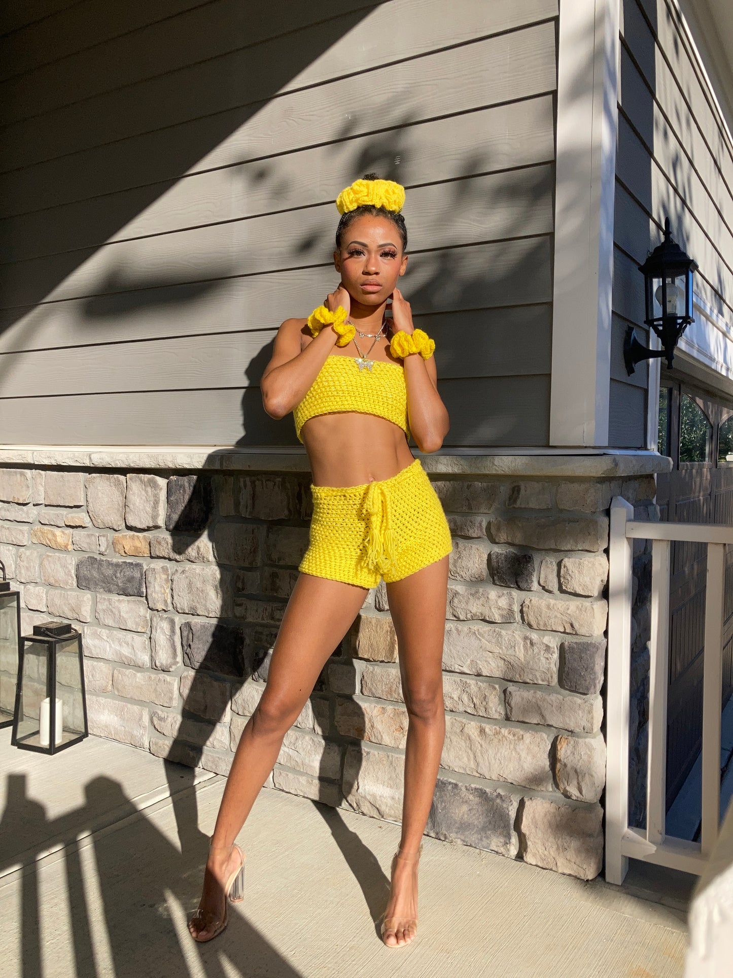 Bandeau Top+ Shorts Set