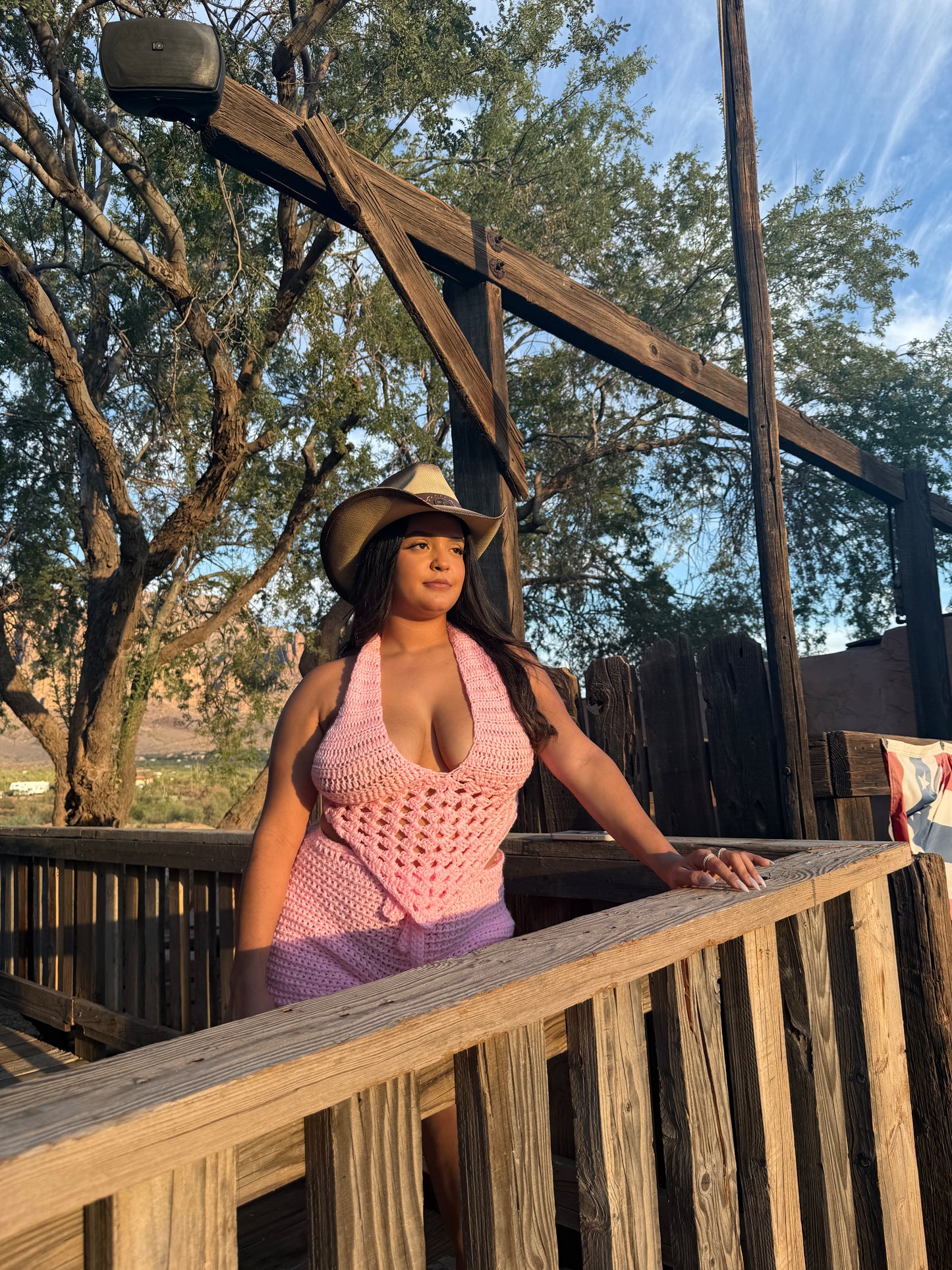 Western Bandana Top + Shorts Set